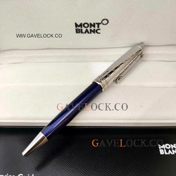 Wholesale Montblanc Le Petit Prince Blue&Silver Ballpoint Pen